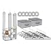 Delta Children Nursery Closet Organizer, Dove Grey, 24 Count