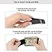 Lindenle Money Clip Spring Steel Cash Clips Large Capacity Minimalist Front Pocket Wallet (Medium Black)