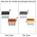 Manual Paper Shredder, Portable Mini Paper Grinder Document File Manual Shredder Fully Transparent Mute Compact Hand Crank Shredder Desktop Shredding Machine for School Office Home Use(Orange)