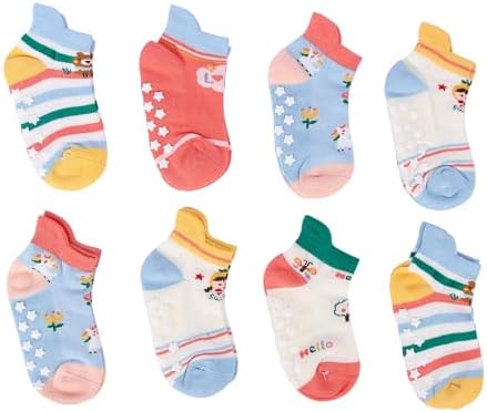Girls Clubs Cotton Anti Slip Grip Socks for Kids Boys & Girls (Assorted Random Designs)