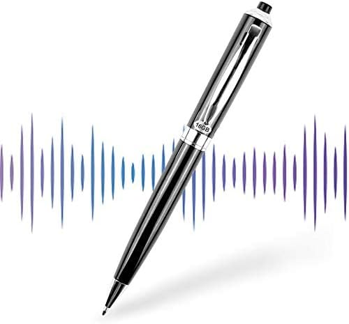 DISTANCEE 16GB Digital Voice Recorder Pen with Voice Activated Recording and MP3 Player, USB Rechargeable Dictaphone, HD Audio Recorder Dictaphone for Meetings Interviews and Lectures(Black)