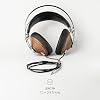 MEZE AUDIO | 1.2m Cable with Mic & Remote for 99 Classics Walnut Silver | 3.5mm Male to Dual TS Mono 3.5mm Male Connector Plug | Kevlar Reinforced Fabric | Oxygen-Free Copper