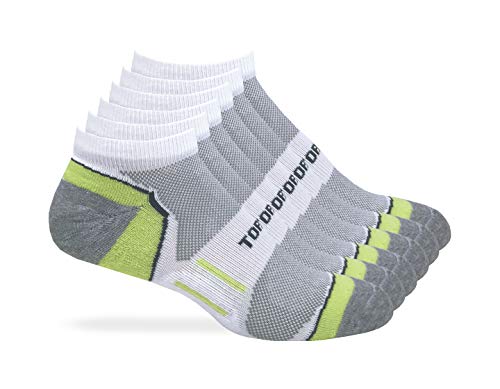 Top Flite Mens Low Cut Half Cushion Moisture Wicking Performance Socks 3 Pair Pack