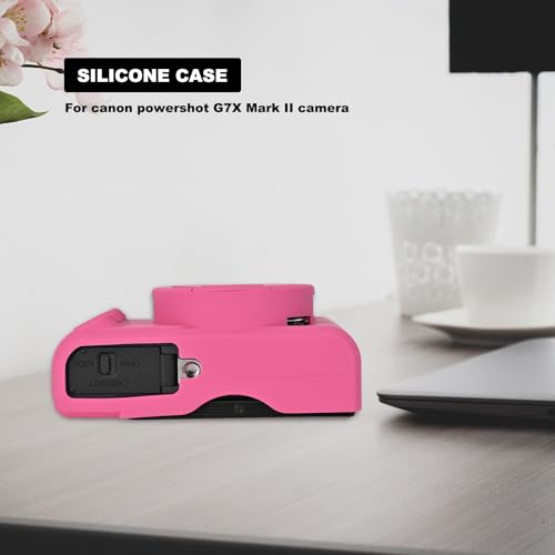 Funda silicona ultrafina para Canon G7X Mark II roja rosa - Fernando Cortés