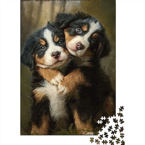 Rompecabezas de perros para adultos de 1000 piezas y 70x50 cm para decoracion de salon