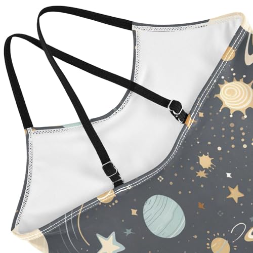 Space Planet Galaxy Girls One Piece Swimsuit Beach Swimwear 208538694