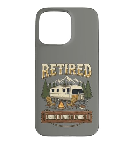 Vintage Retired RV Camping Camper Fishing Outdoors �X�}�z�P�[�X iPhone 15 Pro Max �p