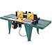 Electric Router Table, Universal Benchtop Router Tables Top with Steel Stand & Adjustable Fence Wood Working Router Table Precise Routing Table Craftsman Tool for Woodworking, Green