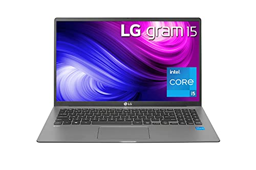 2022 LG Gram Ultralight Laptop 15.6" FHD IPS Screen Intel 11th 4-Core i5-1135G7 16GB LPDDR4 512GB NVMe SSD Iris Xe Graphics Backlit Keyboard RJ-45 Full-Day Battery Windows 10 Pro w/RE 32GB USB