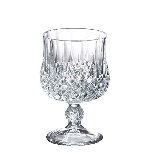 Image of 220 MLClassic Red Wine Glasses Set | Crystal Shine Wine Glass, Designed Crystal Wine Glass, Wine Short Glass (220ml) (Set of 02)