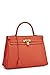 Hermès, Pre-Loved Geranium Togo Kelly Retourne 32, Red