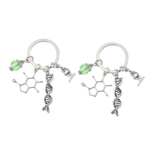 Genérico 2 Piezas Química con Colgante de Microscopio para Profesores de Biología y Accesorio Multifuncional para Claves