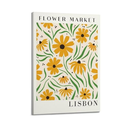 Marché aux fleurs Lisbonne toile vintage pour salon chaleureux