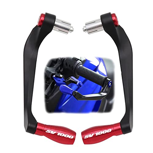 Protège-mains moto pour SV1000 et SV1000S de 2001 à 2023 - Garde de levier rouge