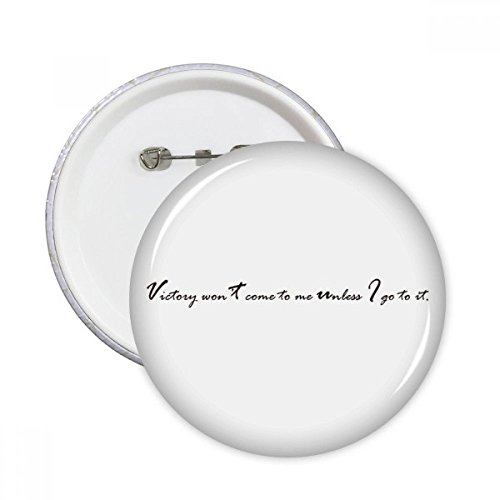 Bouton rond badge pins à message inspirant cadeau original de décoration vêtement 5pcs