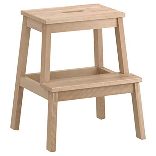 Échelle en bois double usage pour éviter les chutes sur les tabourets