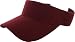 Dealstock Plain Men Women Sport Sun Visor Adjustable Velcro Cap ( 29+ Colors) Maroon