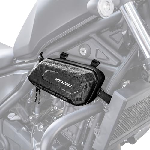 ROCKBROS Triangle Side Bag - EVA Hard Shell Motorcycle Tail Bag, Water-resistant