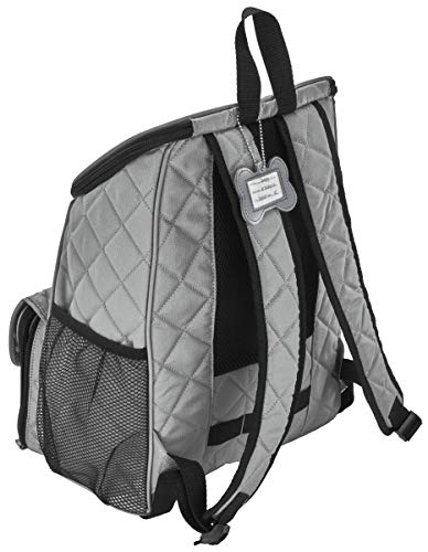 Mobile Dog Gear, Dog Travel Bag, Deluxe Quilted Weekender Backpack, Includes Lined Food Carriers and 2 Collapsible Dog… - Image 8