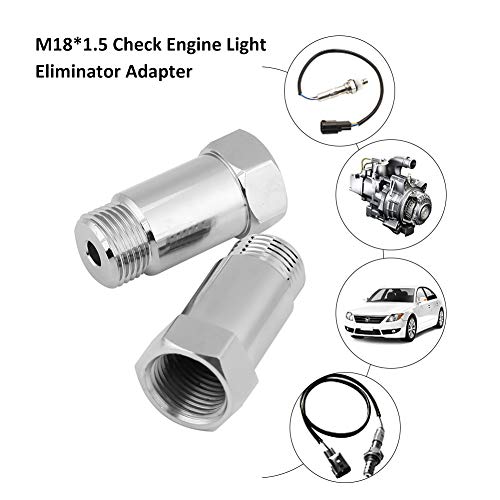 2Pcs Adaptateur De Capteur D'Oxygène Universel O2 Sp Er Extender Pour Les Systèmes D'Echappement Avec M18 X 1, 5 Trous De Capteur Spark Plug Non Fouler Detrompeur Sonde Lambda