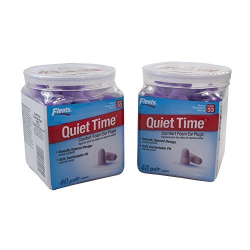 Buy Flents Quiet Time Foam Ear Plugs 40 Pairs (2 Pack) Size 2 Pack