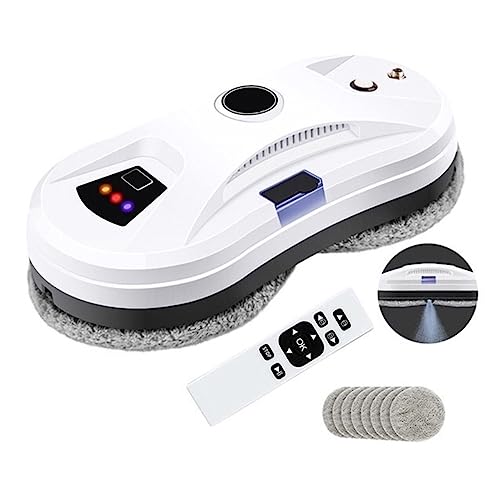 Robot do czyszczenia okien, robot do czyszczenia okien z automatycznym rozpylaczem wody, podwójna przyssawka, bezprzewodowy pilot zdalnego sterowania do szkła wewnątrz/na zewnątrz