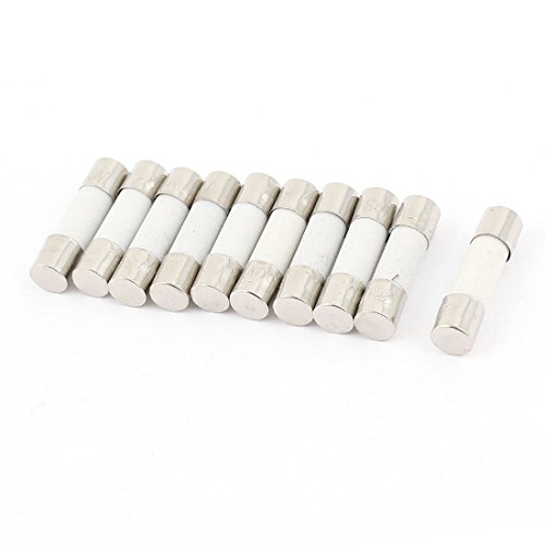 uxcell 10 Pcs 250V 250mA Fast Blow Ceramic Fuse Tube 5mm x 20mm