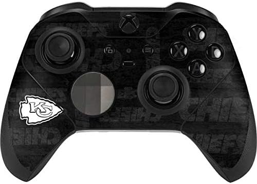 Skinit Decal Gaming Skin Compatible with Xbox Elite Wireless Controller Series 2 - Officially Licensed NFL Kansas City Chiefs Black & White Design