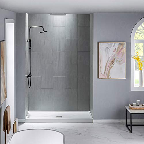 Woodbridge Sbr4832-1000C-Bn Shower Base, 48"X 32", White With Brushed Nickel Cover #TOP4