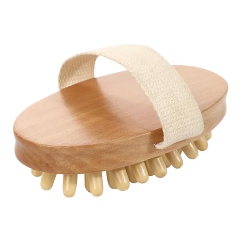 Cepillo de masaje de cuerpo completo - Cepillo de masaje para cepillar y masajear - masajeador con mango de madera para viajes Cuidado diario Relajación Hogar Hombres Mujeres