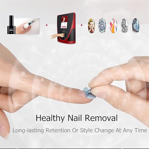 3D Nail Printer Machine Support WiFi/DIY, Digital Mobile Nail Art Printer-Portable Nail Painting Machine 30s Done, Printing and Rying as One, Over 1000 Pictures,for Beauty & Personal Care(Black) - Image 3