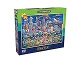 Buffalo Games – I Love Seattle - Eric Dowdle - 2000 Piece Jigsaw Puzzle ​ Colorful Puzzle for Adults – Precision-Cut Pieces, Beautiful Artwork, and Hours of Relaxing Fun​