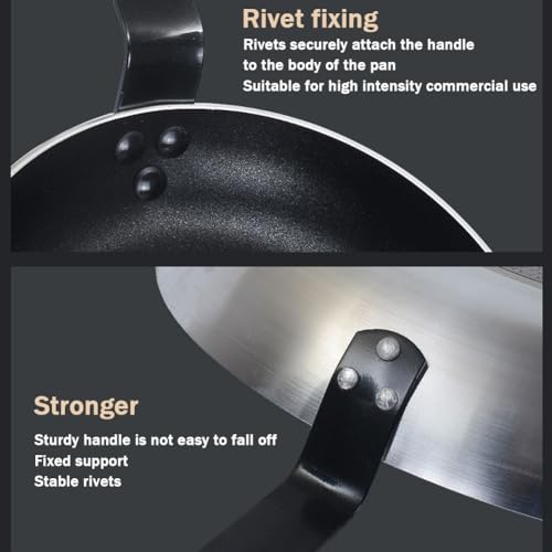 Wok de acero inoxidable con antiadherente 32 cm miniatura 5