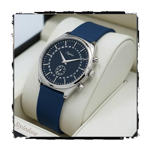 Image of styledose Men's Watch Analog Quartz with Chronograph & Silicone Strap -Casual & Formal Wrist Watch for Men