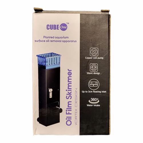 Image of Cube One Surface Skimmer 3W, 300L /Hr. | Copper Coil Pump, Silent Design, Up to 3cm Floating Inlet, 360 Water Intake | Aquawiz India