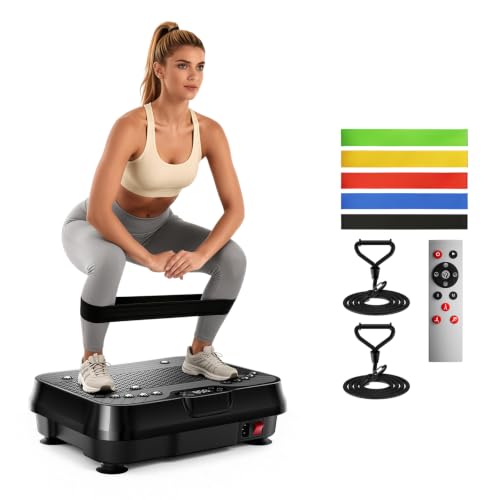 Image of Vibration Plate Exercise Machine Vibrate Platform Full Body Skaking Fitness