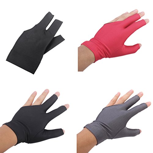 Gant de billard F Fityle antifriction 3 doigts ouverts main gauche, glisse fluide