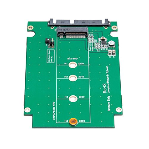 Adaptador 2.5" SATA III a M.2 B-Key SSD con carcasa aluminio miniatura 3