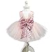 EsTong Newborn Baby Girls Sequins Bowknot Floral Princess Dresses Tulle Tutu Outfit Clothes Pink 1-2Y