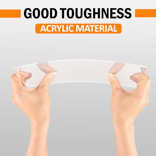 Image of Goelite Acrylic Glass Sheet 6 X 4 Inch, Transparent Clear Sheets for Painting, and Other Purpose (Pack of 4, 3mm)