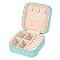 MFXIP Travel Jewelry Case - Small PU Leather Organizer Box For Earrings, Necklaces, Rings