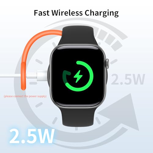 Image of Mcdodo Apple Watch Magnetic Charger[USB-C&Lightning Port], Portable Wireless iWatch Charger Fast Charging Fit Apple Watch Series10 /9 /8 /7 /6 /5 /4 /3 /2 /1 /SE /SE2 /UItra 2 /Ultra