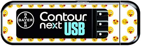 Bayer Contour Next USB Vinyl Sticker (Emoji)