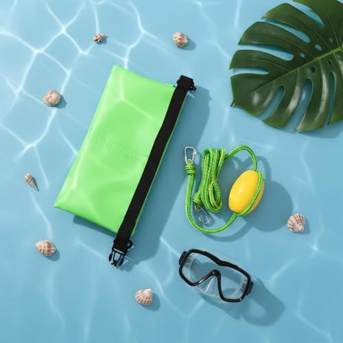 Mochila seca impermeable grado marino en PVC con cierre enrollable hermético y cuerda de alta visibilidad para ubicación rápida, apta para navegación, kayak, visitas a la playa y piscina, capacidad 10L miniatura 2