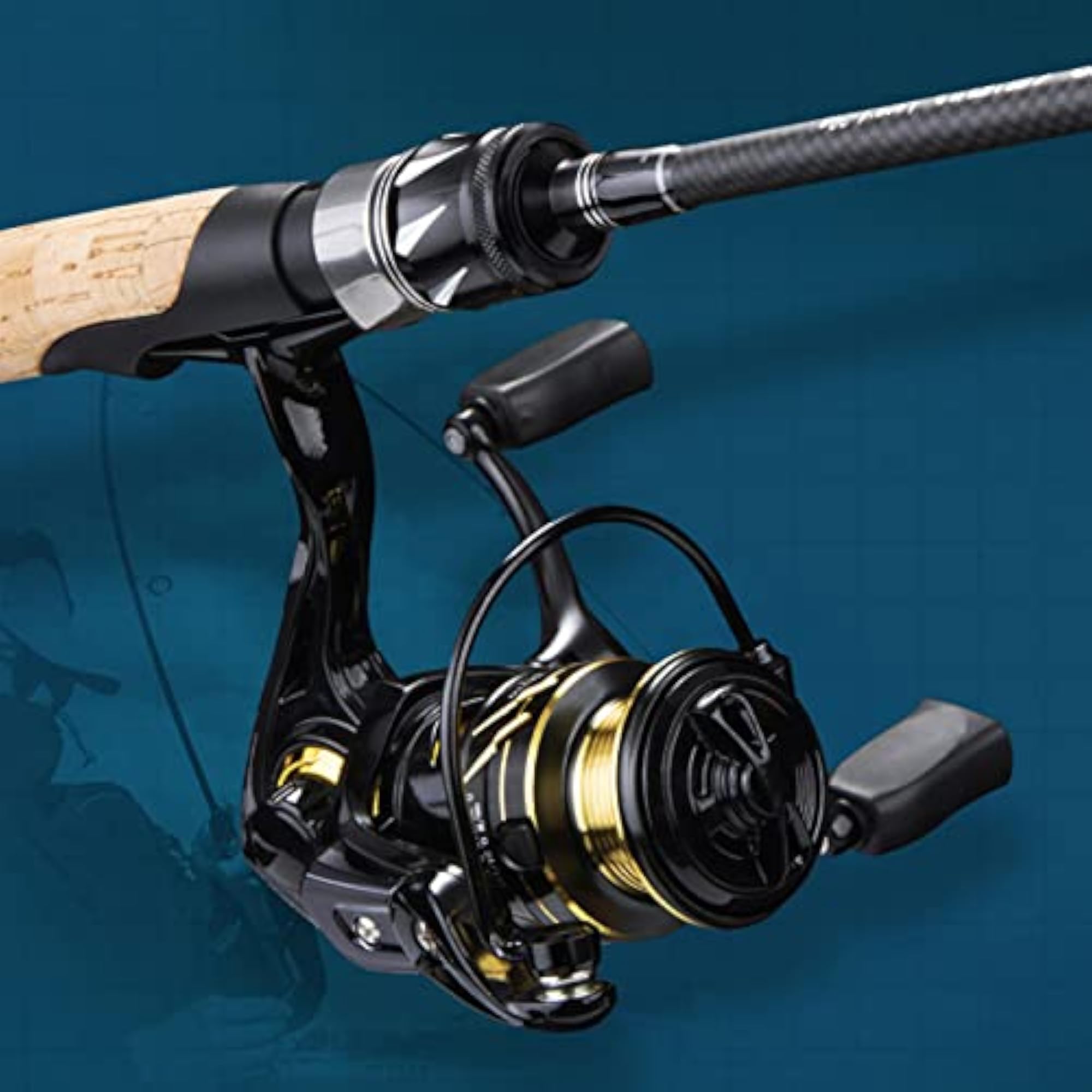 Carbon Fishing Rod, Cork Handle Comfortable Grip
