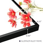 Full Length Mirror with Stand - Large Floor Mirror for Wall-Mounted or Freestanding Use - Aluminum Alloy Frame Dressing Mirror for Home, Adjustable Tilt Design (Black-Rec, 71" L x 32" W) - Image 5