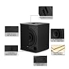 EXOTON B-12 Powered PA Speaker - 12 Coaxial Active Monitor 800W Class D Amp with DSP, 3-Band EQ,TWS,Full-Color Display for Monitoring, DJ(AC Powered)