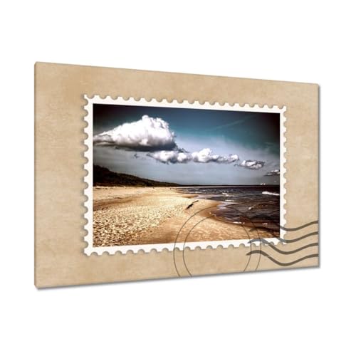 Impression sur toile plage mer Baltique déco murale haut de gamme 120x80