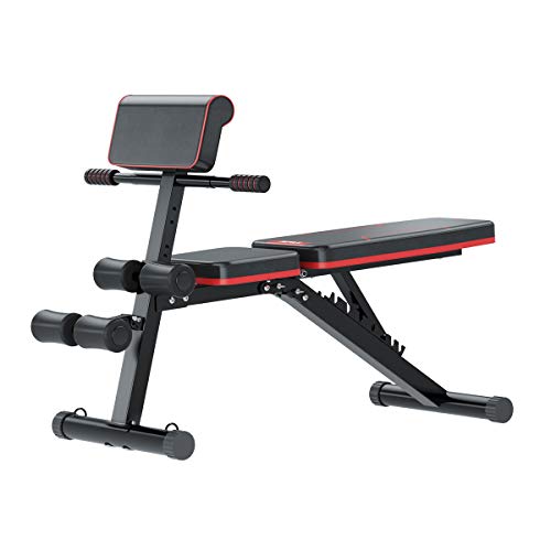 Adjustable Weight Bench for Full Body Workout, Training Exercise Workout Bench for Home Gym, Sit Up Bench Flat
