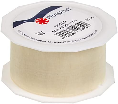 C.E. Pattberg Sheer Organza Ribbon Lime Green, 27 Yards Gift Wrap Ribbon, 1 inch Width, Accessories for Decoration & Handicrafts, Decoration Ribbon for Presents, for Every Occasion
